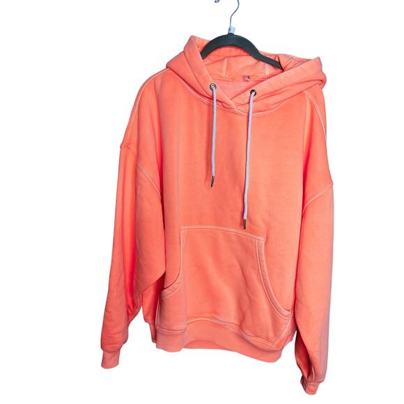 NEW Free People FP‎ Movement Final Call Hoodie Size Small Pastel Peach Orange - Picture 5 of 8